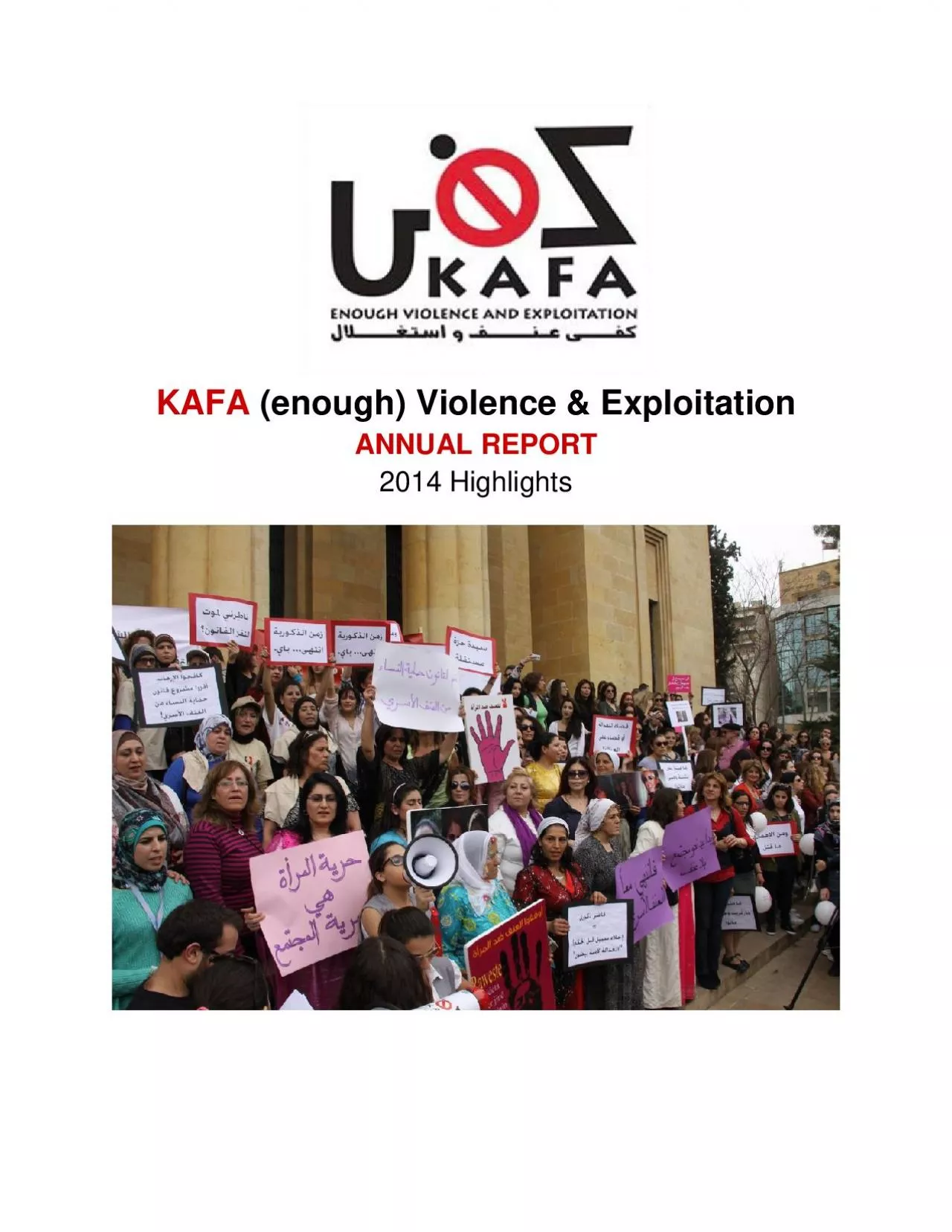 PDF-KAFAenough Violence ExploitationANNUAL REPORT2014 Highlights