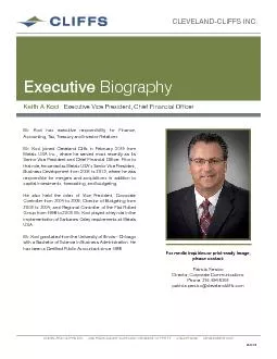 PDF-Keith A KociMr Koci has executive responsibility for Finance Account