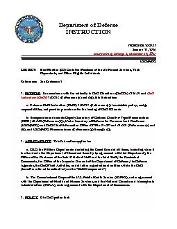 Department of DefenseINSTRUCTIONNUMBERJanuary 23 2014Incorporating Ch