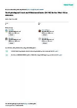 PDF-THE HYDROLOGICAL ONSET AND WITHDRAWAL INDEX HOWI FOR THE WEST AFRICA