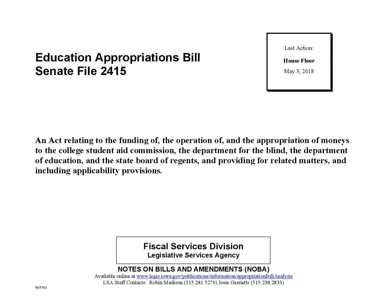 PDF-Education Appropriations BillSenate File 2415An Act relating to the fu