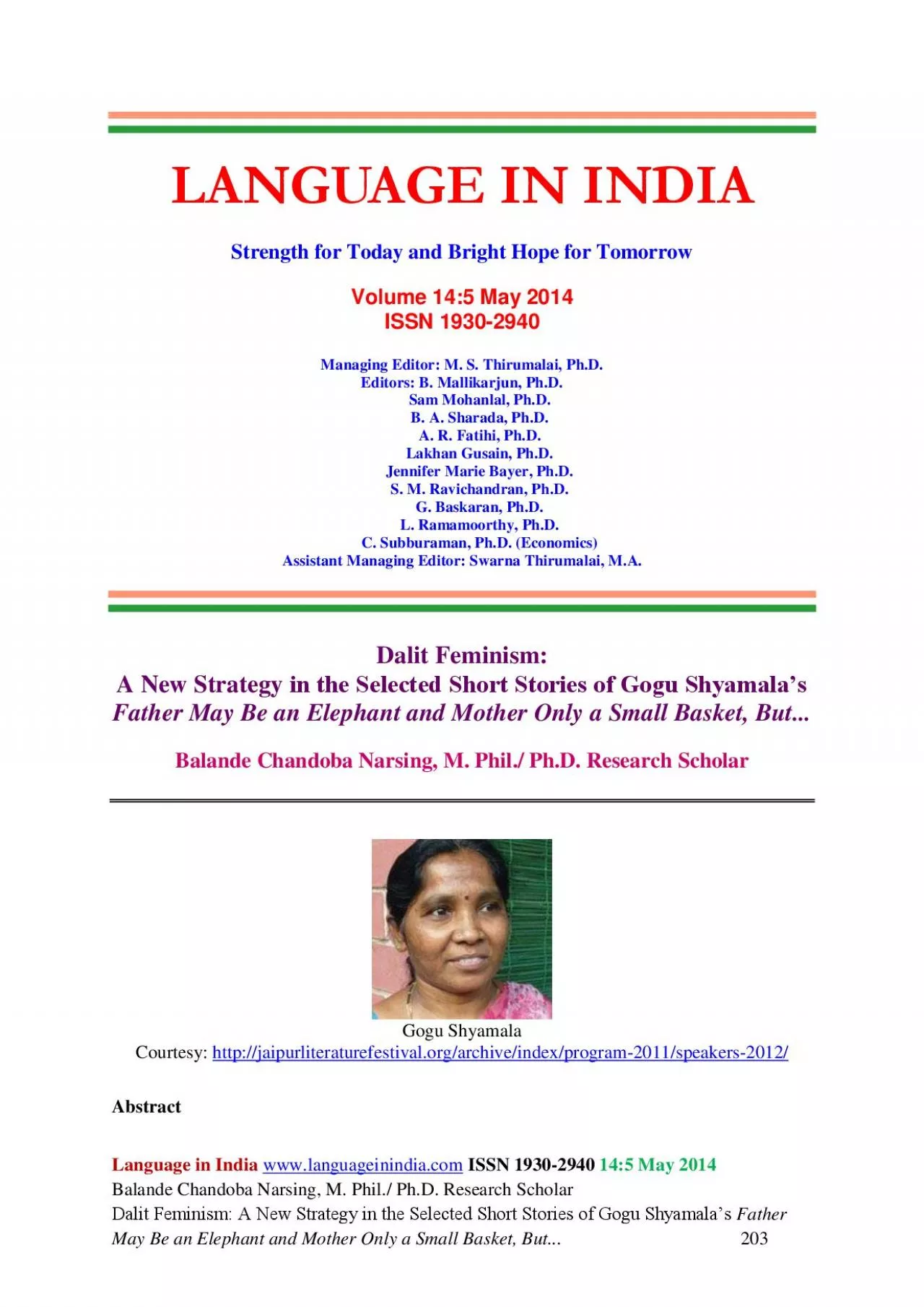 PDF-Language in India