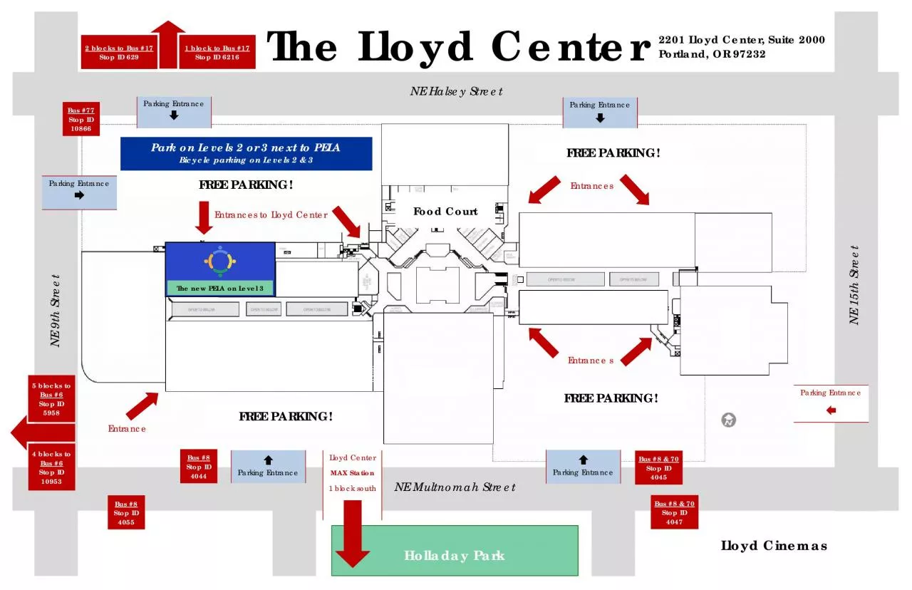 PDF-Park on Levels 2 or 3 next to PELA Future Entrance Coming 2016