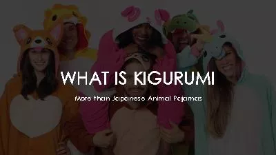 More than Japanese Animal Pajamas