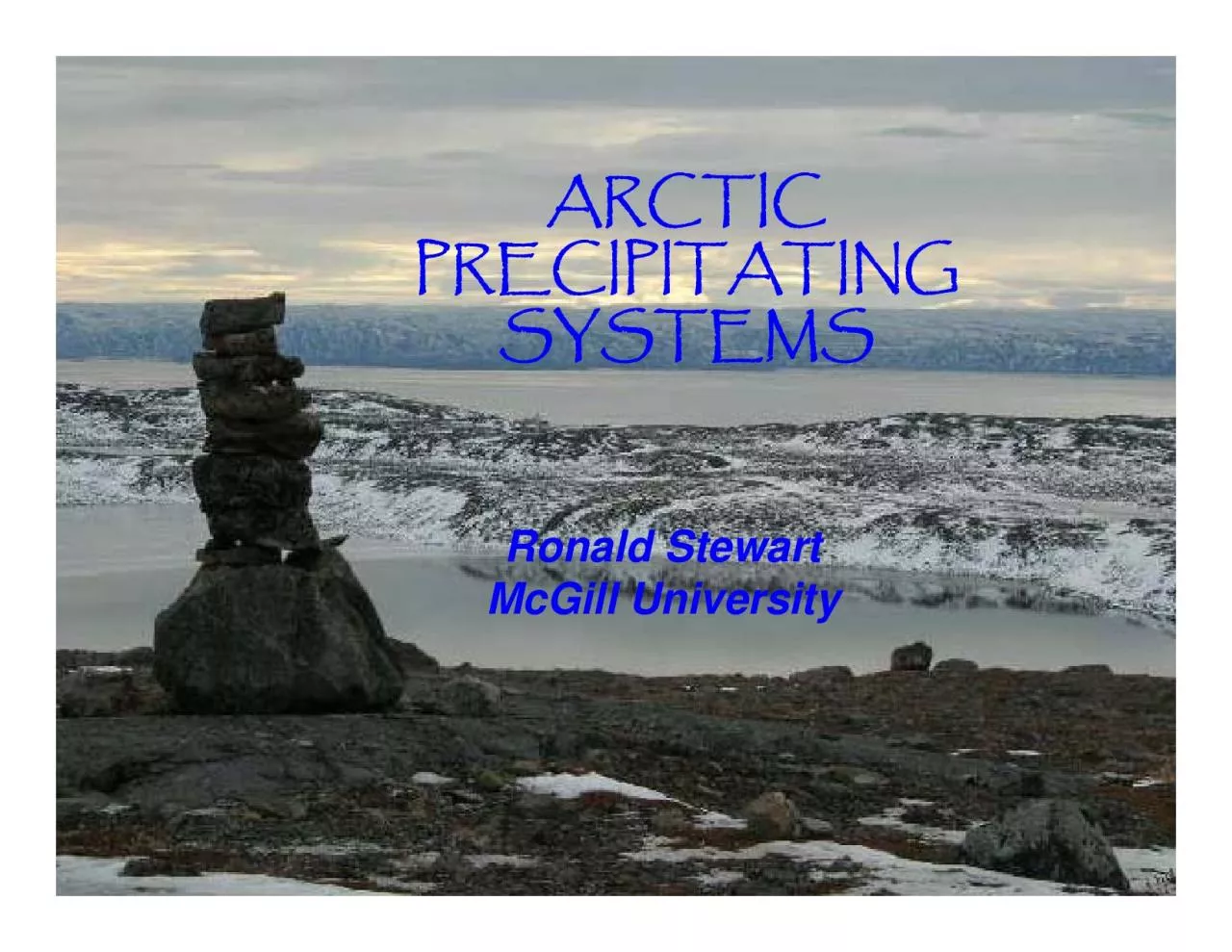 PDF-ARCTIC Ronald StewartMcGill University