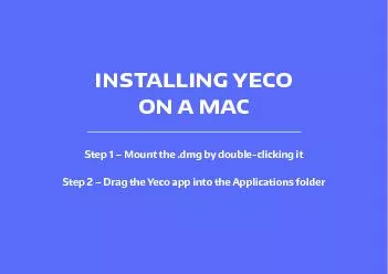 installing yeco