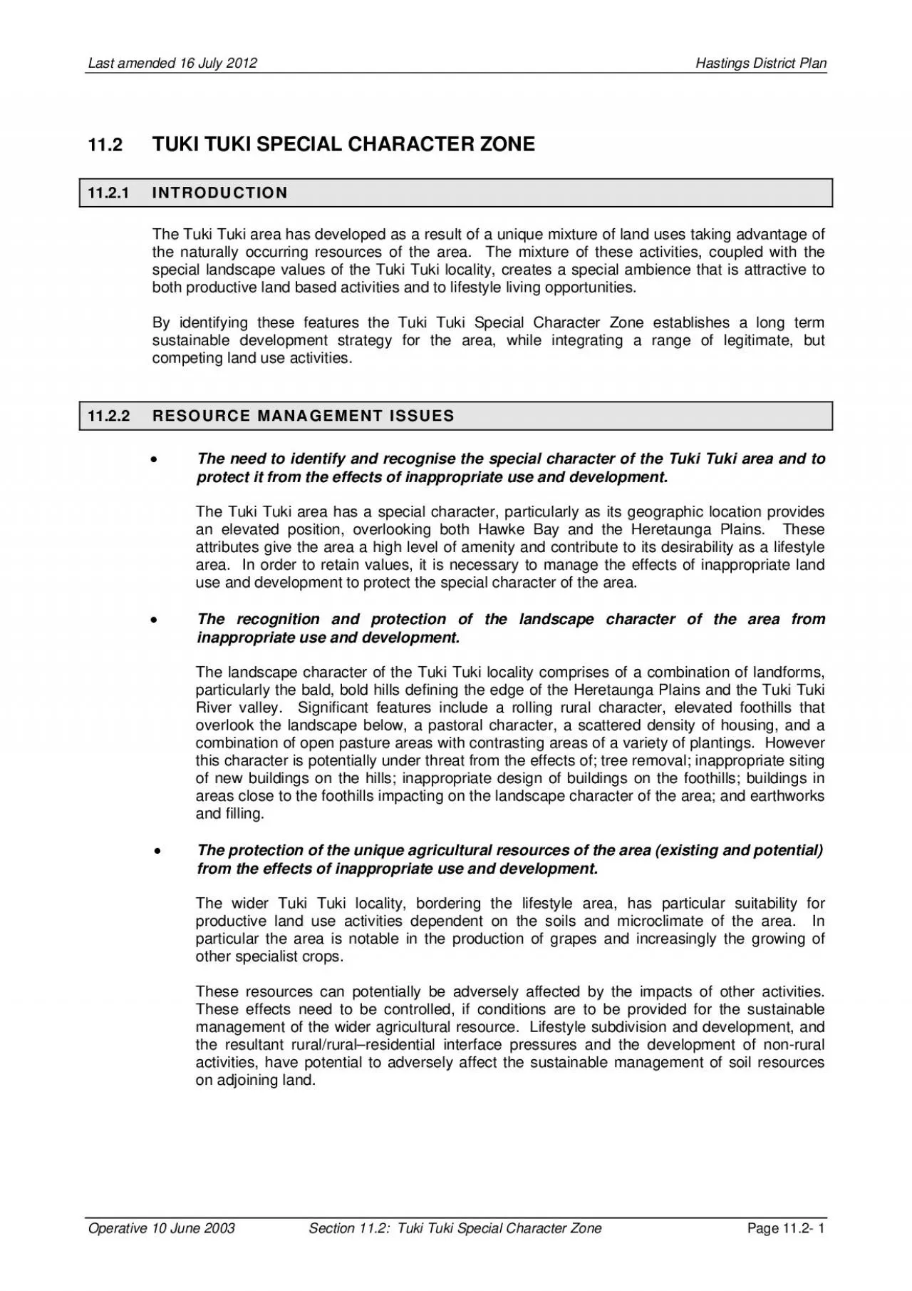 PDF-Last amended 16 July 2012 Hastings District Plan