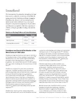 FINDINGS ON THE WORST FORMS OF CHILD LABORCOUNTRY PROFILES