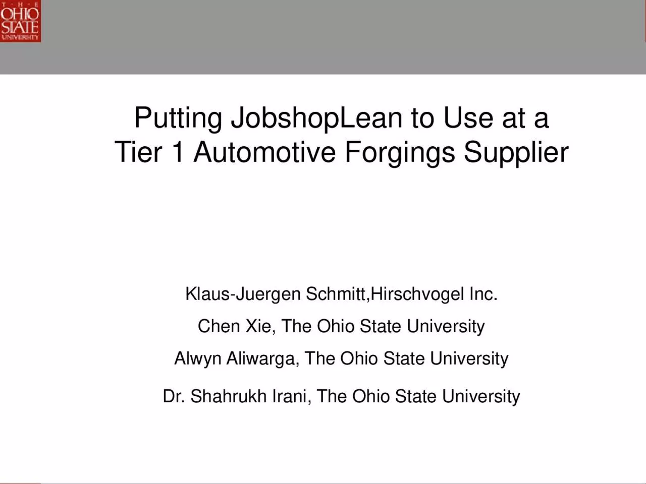 PDF-Putting JobshopLean to Use at a