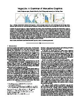 VegaLiteAGrammarofInteractiveGraphicsArvindSatyanarayanDominikMorit