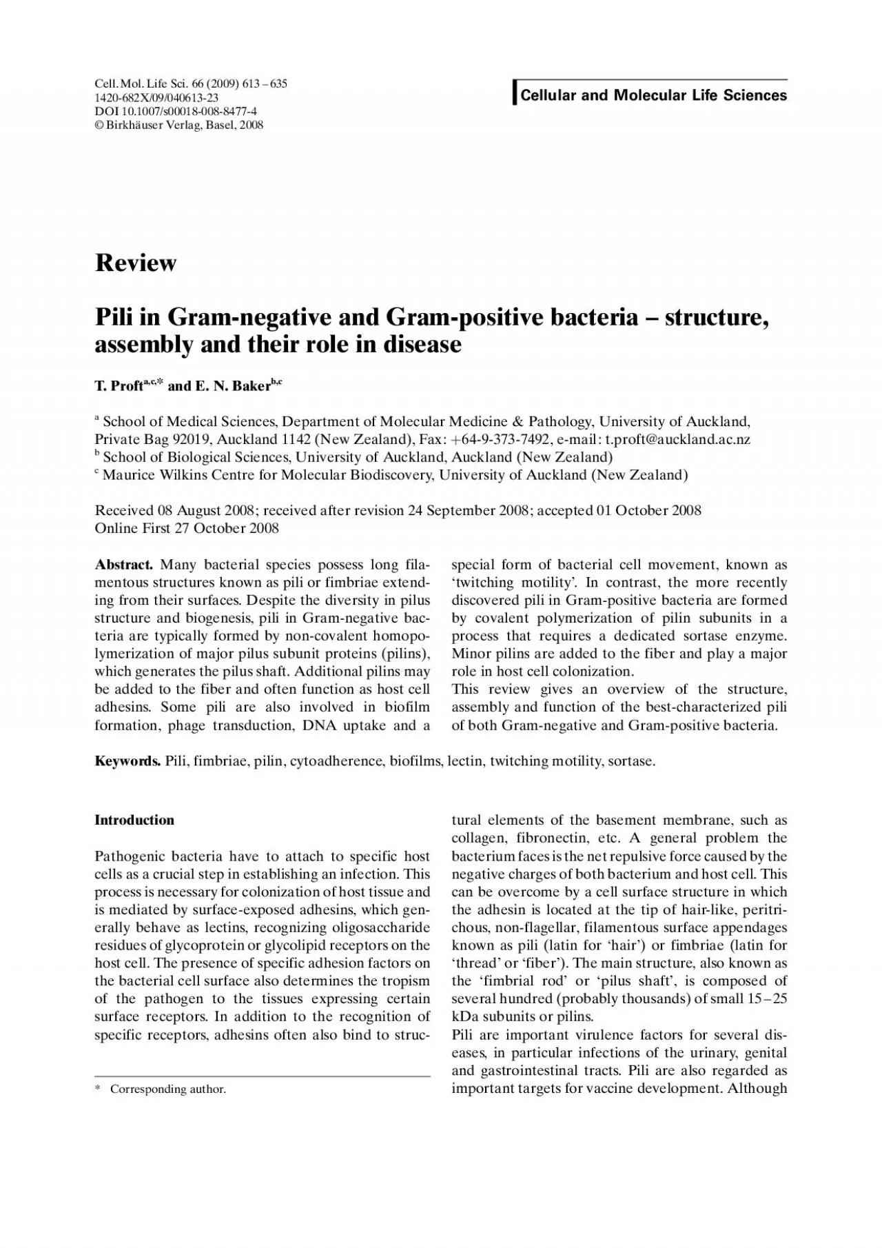 PDF-piliareoftendescribedasadhesiveorganellestheyhavebeenimplicatedinothe