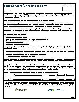 PDF-Sage ConsentEnrollment Form