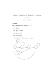 Limits of Computation Homework  solutions Kevin Matule
