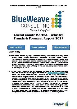 Global Candy Market- Industry Trends & Forecast Report 2027