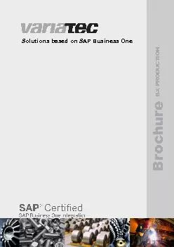 Solutions based on SAP Business One
