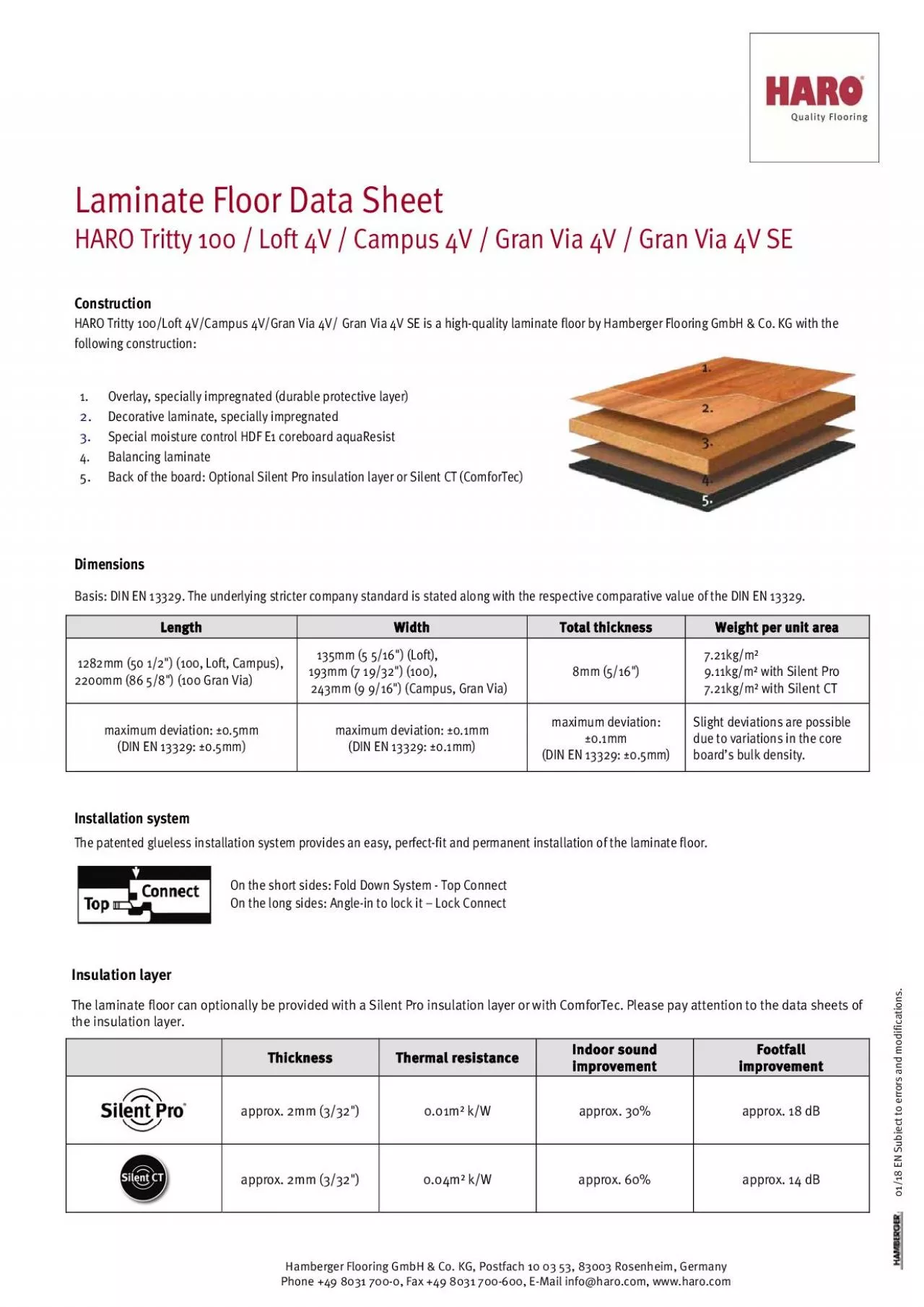 PDF-Hamberger Flooring GmbH Co KG Postfach 10 03 53 83003 Rosenheim