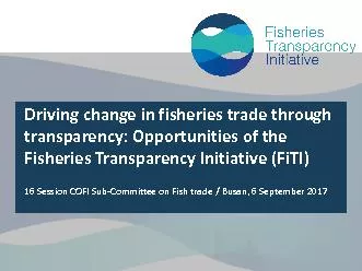 Driving change in fisheries trade through