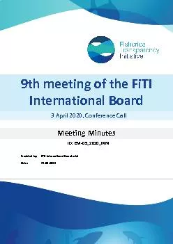 th meeting of the FiTI