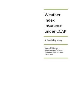 Weather index insurance