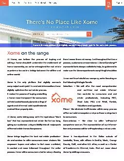 At Xome we believe the process of buying and