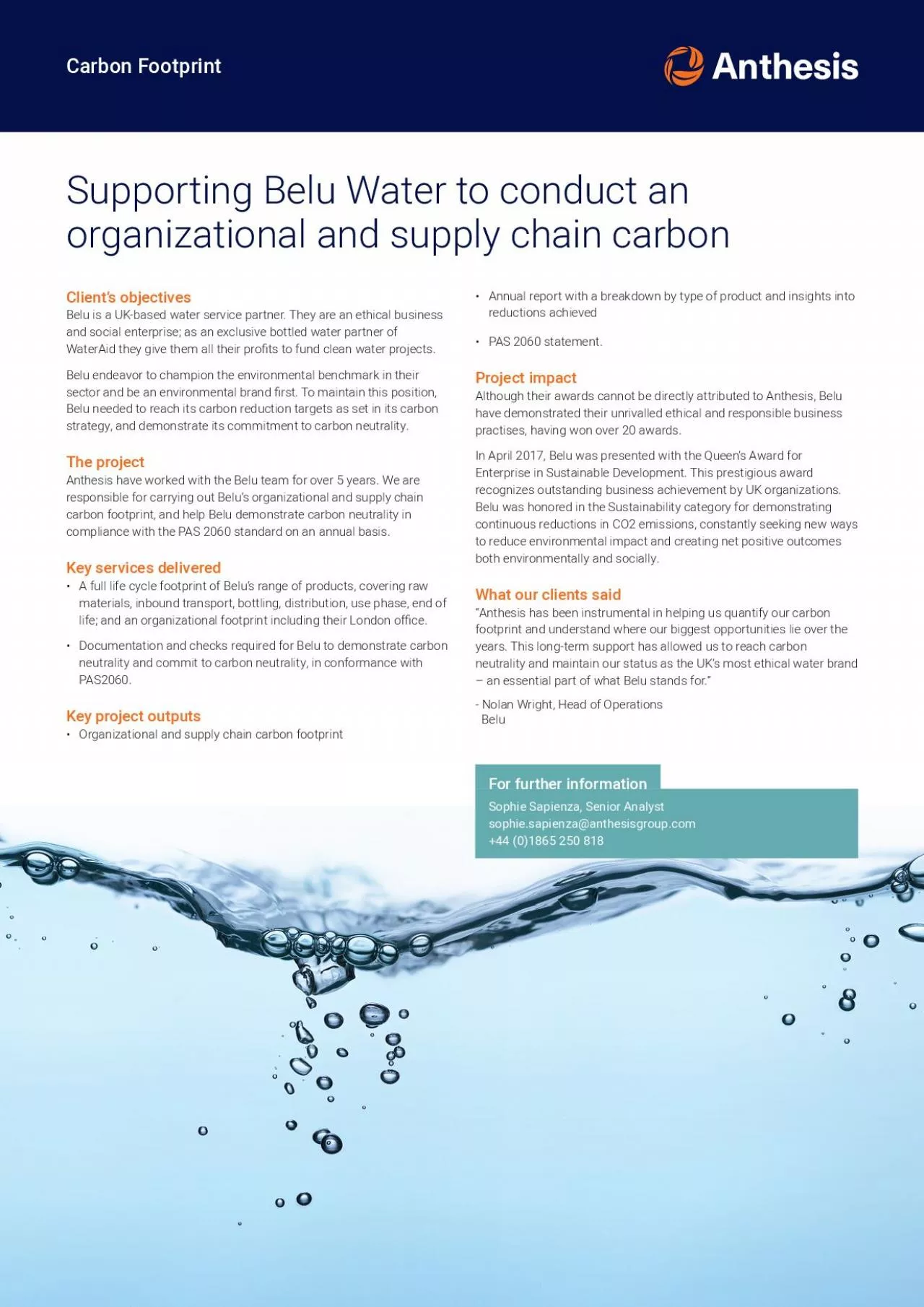 PDF-Supporting Belu Water to conduct an