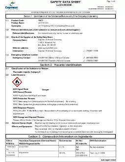 09262017RevisionPage 1 of 613HODESAFETY DATA SHEET04062015Su