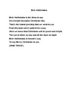 PDF-Mele Kalikimaka