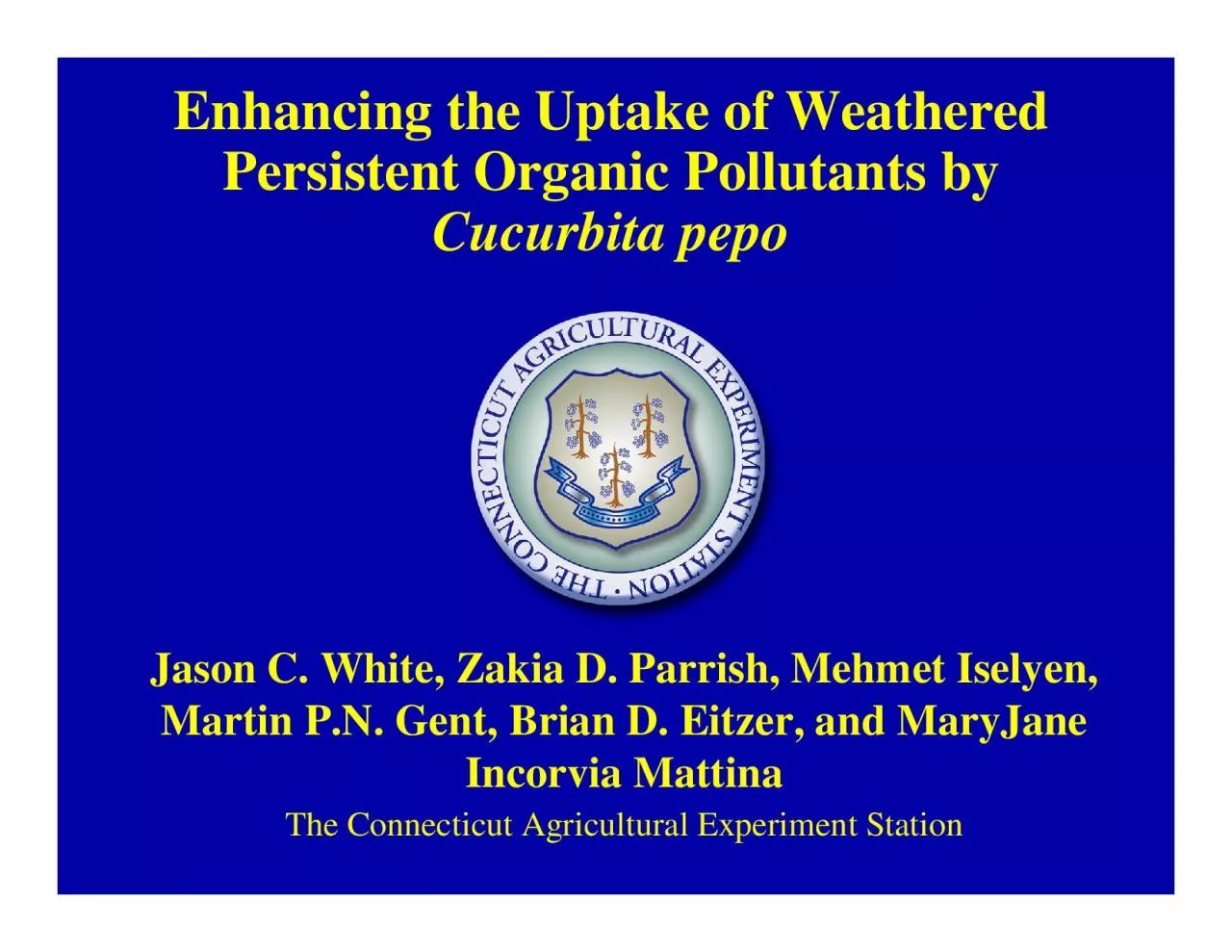 PDF-Enhancing the Uptake of Weathered Persistent Organic Pollutants by