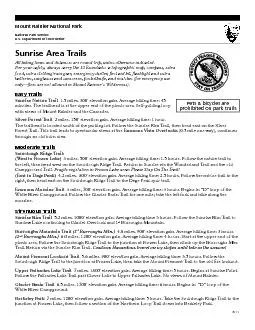 Sunrise Area Trails