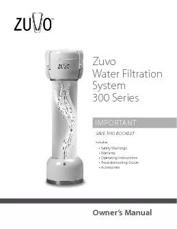 PDF-Water Filtration System300 SeriesOwner146s ManualIMPORTANTSAVE THIS