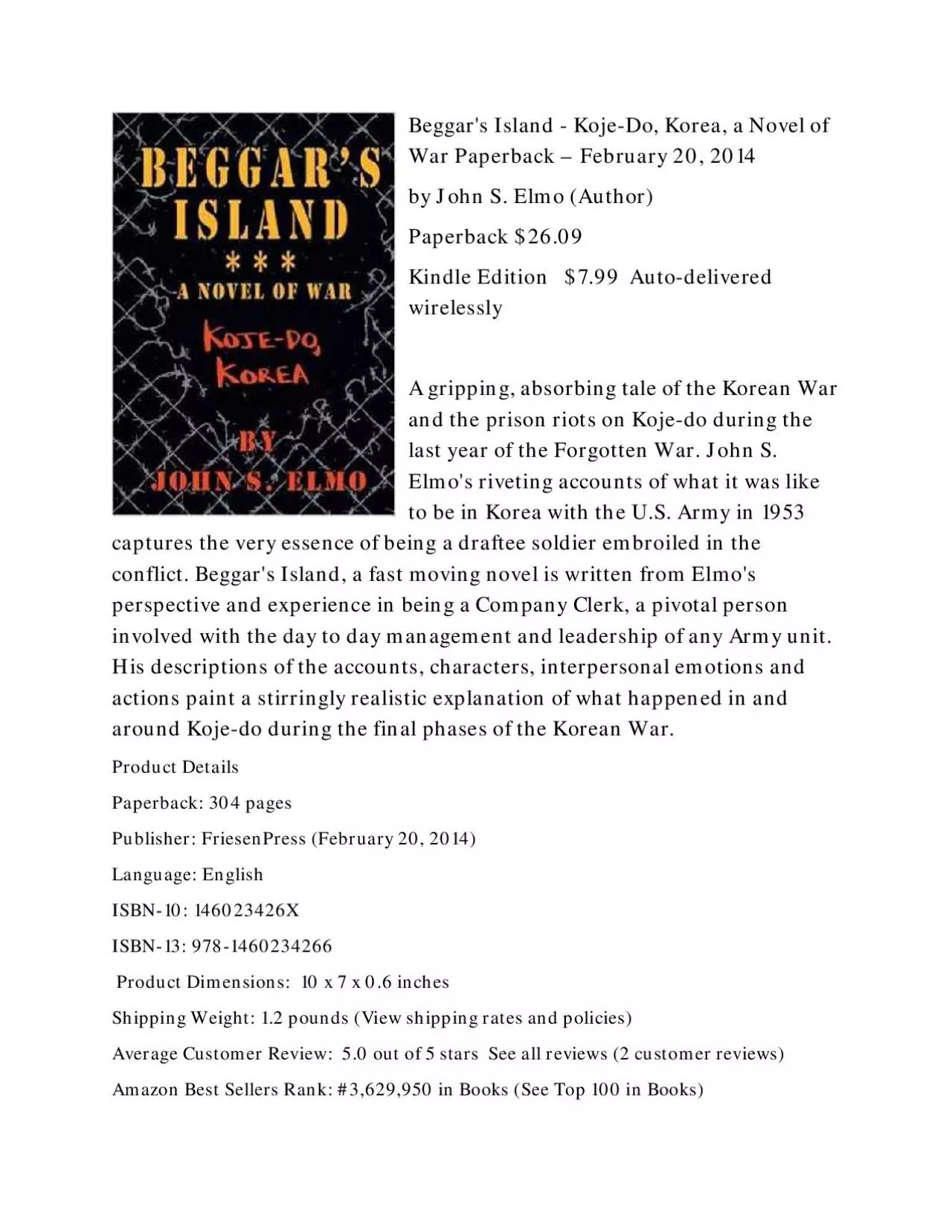 PDF-Beggars Island KojeDo Korea a Novel of War Paperback February