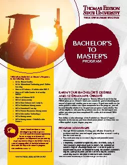 TESU offers Bachelor146s to Master146s Programs in the following
