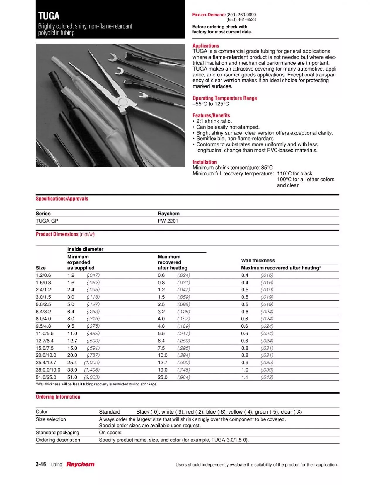 PDF-FaxonDemandBefore ordering check with factory for most current data