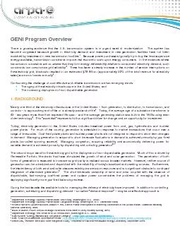 GENI Program Overview