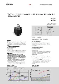 VALVOLE UNIDIREZIONALI CON BLOCCO AUTOMATICO