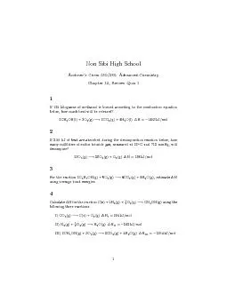 NonSibiHighSchoolAndoversChem550580AdvancedChemistryChapter13Revie