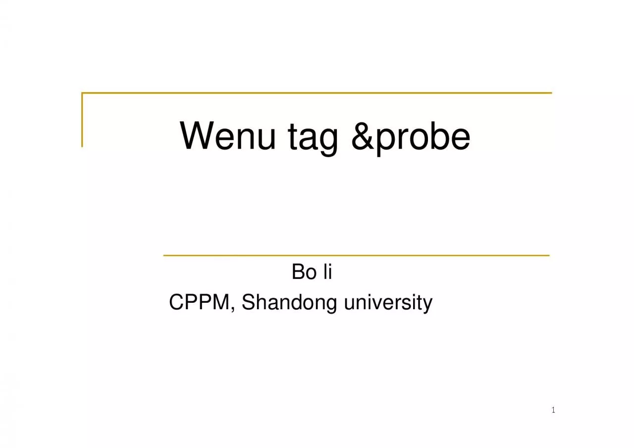 PDF-Wenu tag probeBo liCPPM Shandong university