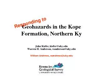 Geohazardsin the Kope