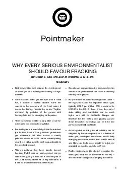 Pointmaker WHY EVERY SERIOUS ENVIRONMENTALIST SHOULD