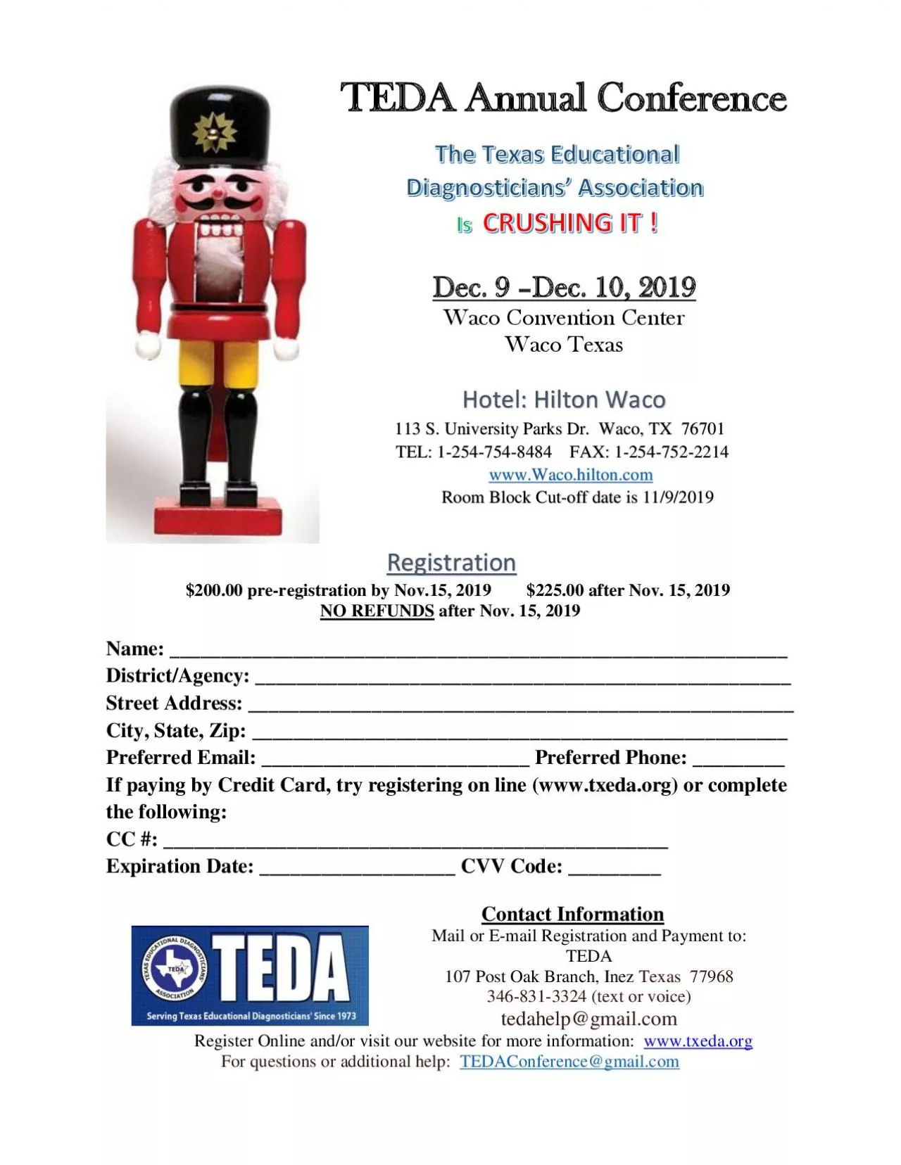 PDF-TEDA Annual Conference