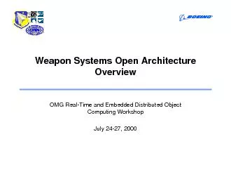 OMG RealTime and Embedded Distributed Object Computing WorkshopJuly 2