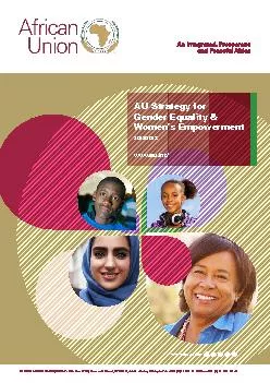 AU Strategy for Gender Equality  Women146s Empowerment 20182028ww