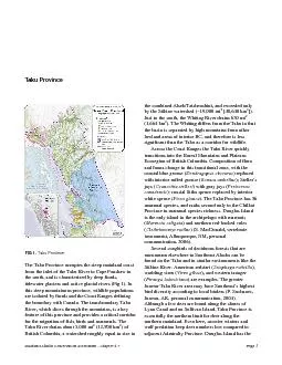 Southeast Alaska Conservation Assessment  Chapter 47