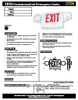 Incandescent Exit  Emergency Combo