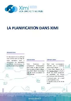 LA PLANIFICATION