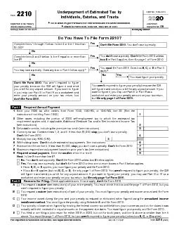 Department of the Treasury  Internal Revenue Service Underpayment of E