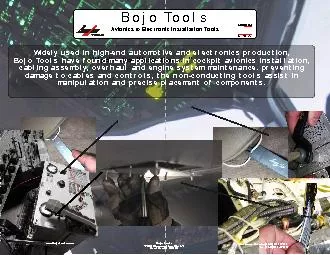 Bojo ToolsAvionics  Electronic Installation Tools