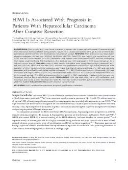 HIWIIsAssociatedWithPrognosisinPatientsWithHepatocellularCarcinomaAfte