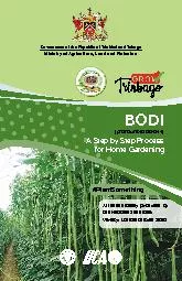 WHY grow Bodi Because itis a lowmaintenance home garden food plant t