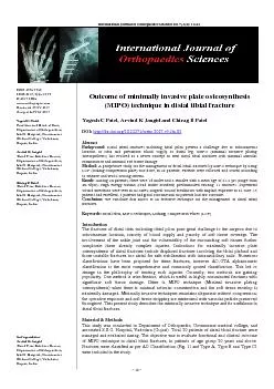International Journal of Orthopaedics Sciences 201